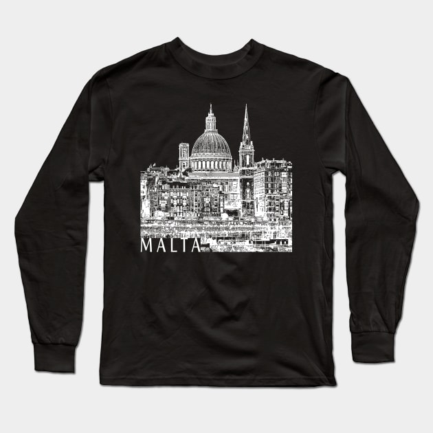 Malta Long Sleeve T-Shirt by TravelTs